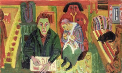 The Living Room by Ernst Ludwig Kirchner